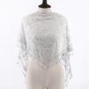 Vintage Breathable Tassels Lace Head Scarf Embroidery Elegant Lace Flower Mantilla Veils Head Cover Women Wedding