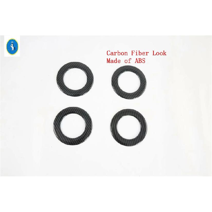 Carbon Fiber / Matte Auto Accessories Roof Air Condition AC Vent Outlet Decor Ring Cover Trim For Toyota Sienna XL30 2011 - Carbon Fiber Look