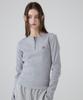 DANGLEDROP Dgdp Square Logo Slim Fit Long Sleeve_Melange Grey