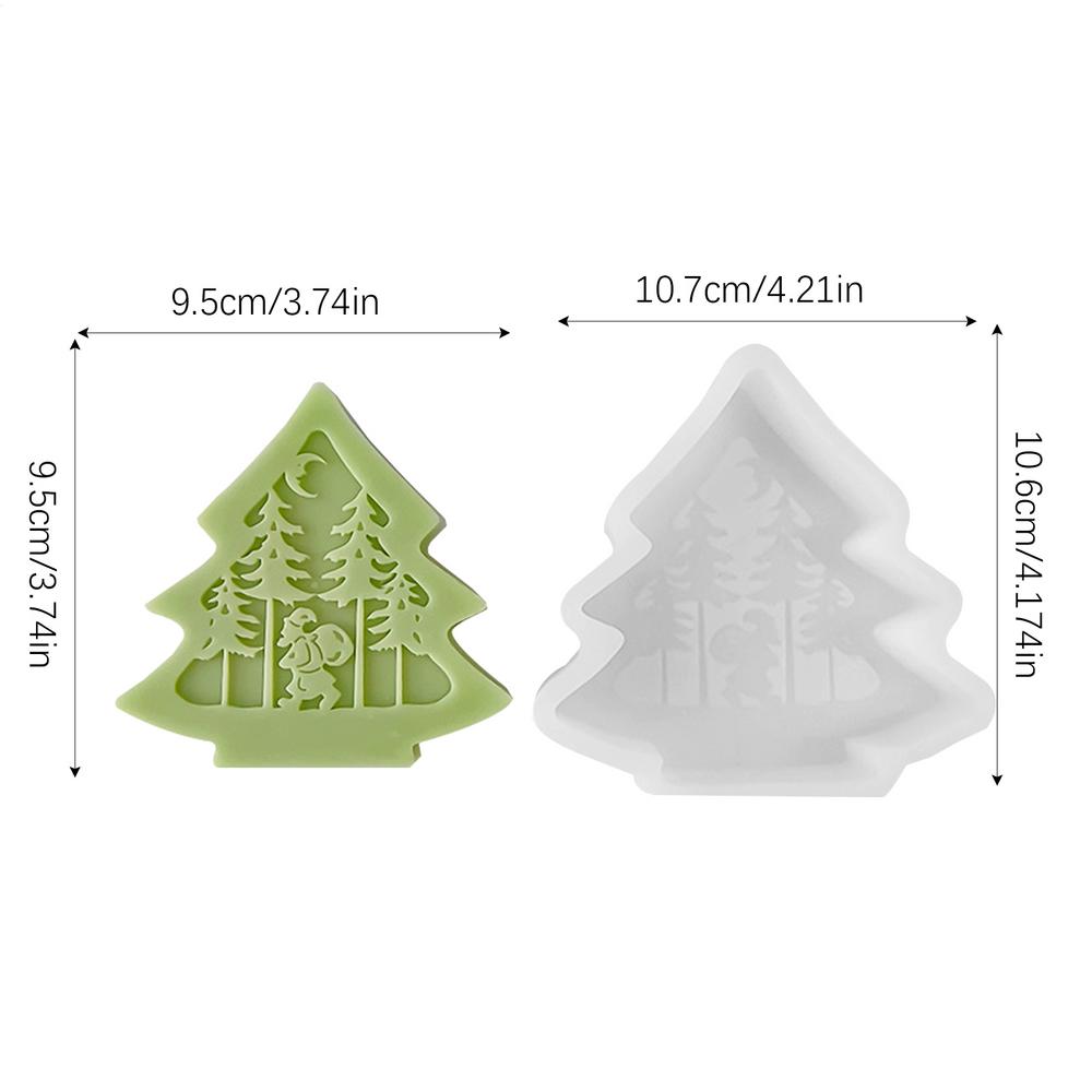 Tree Silicone Mold Soap Making Tool Silicone Christmas Molds For Child Home Decor Holiday Festival Birthday Table Food Small