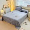 Newly Solid Color Soft Flannel Flat Sheet Winter Warm Home Bedding Bed Sheet for Single Double Bed Flat Bed Sheet Home Textile