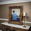 Resins Picture Frame Vintage European Styles Flower Embossed Carvings Photo Frame for Desktop Display or Wall Hanging