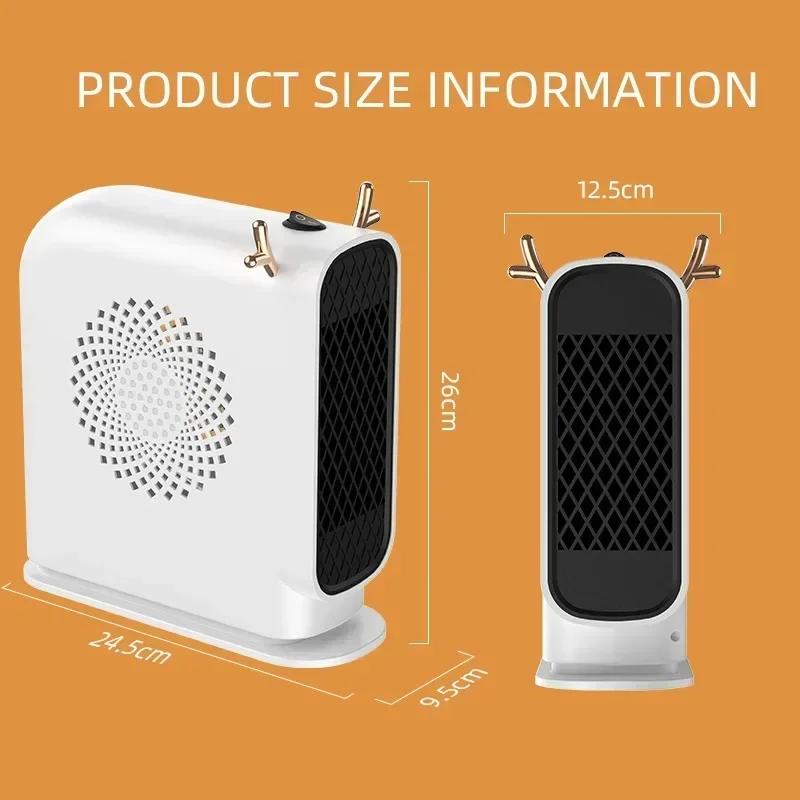 Portable Mini Electric Heater Fast Heating Energy Saving Handheld Warming Device Ideal For  Use Dormitory Heating Hand Warmer