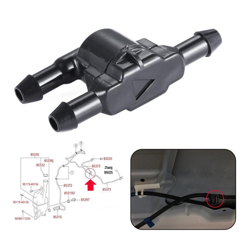 Compatible Wiper Washer Spray Hose Connector for Toyota Corolla, Levin, Highlander, and Camry