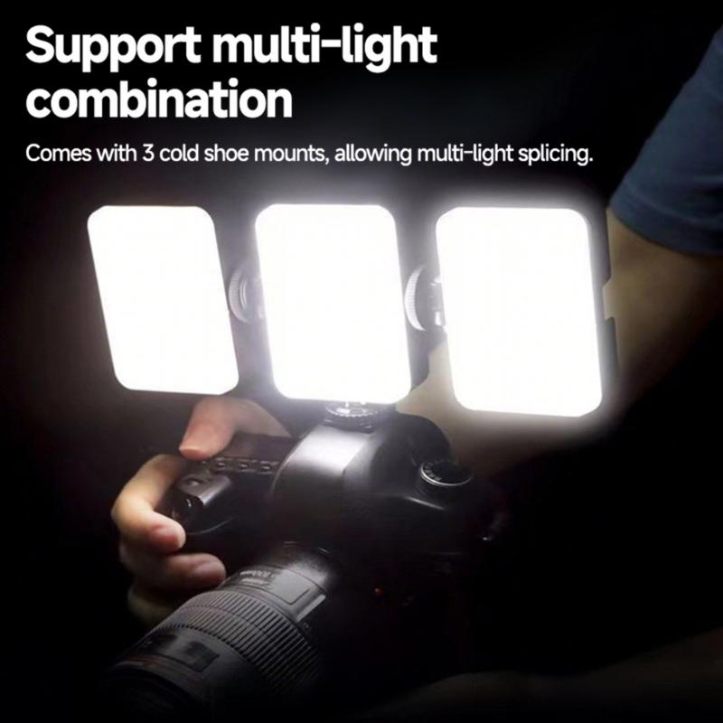 Mini Square Mobile Phone Fill Light Magnetic Mount Photography Lighting For Live Content Creation 3000K-6500K Adjustable