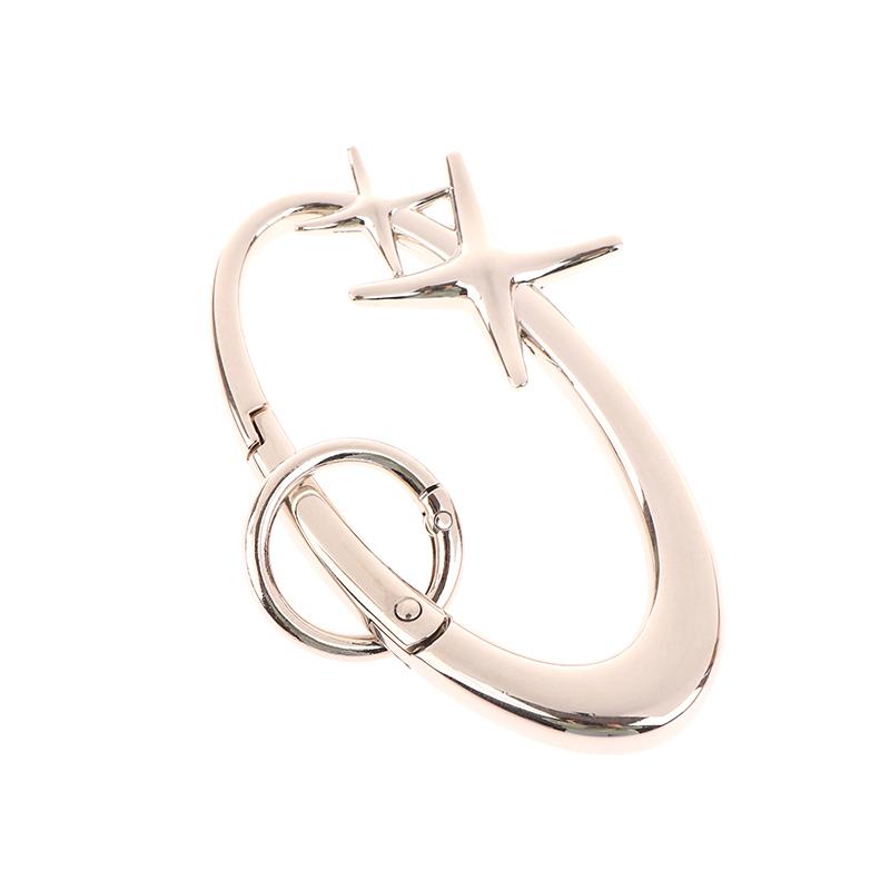 Carabiner Keychain Star Aesthetic Lucky Dice Opener Metal Backpack Pendant For Men Woman
