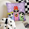 The Cartoon P-Powerpuffs Star Girls Pillow Case Square Pillow Bedroom Sofa Leisure Comfort Cushion Car Home Decoration