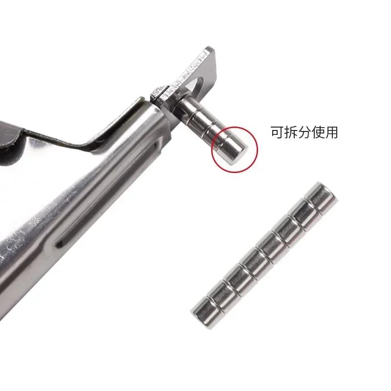 12/24 Piezas Imanes Pequeños para Uñas Acrílicas Cortauñas Profesional para Nail Art Puntas Falsas Cortadores de Borde Punta Imán Herramienta de Manicura