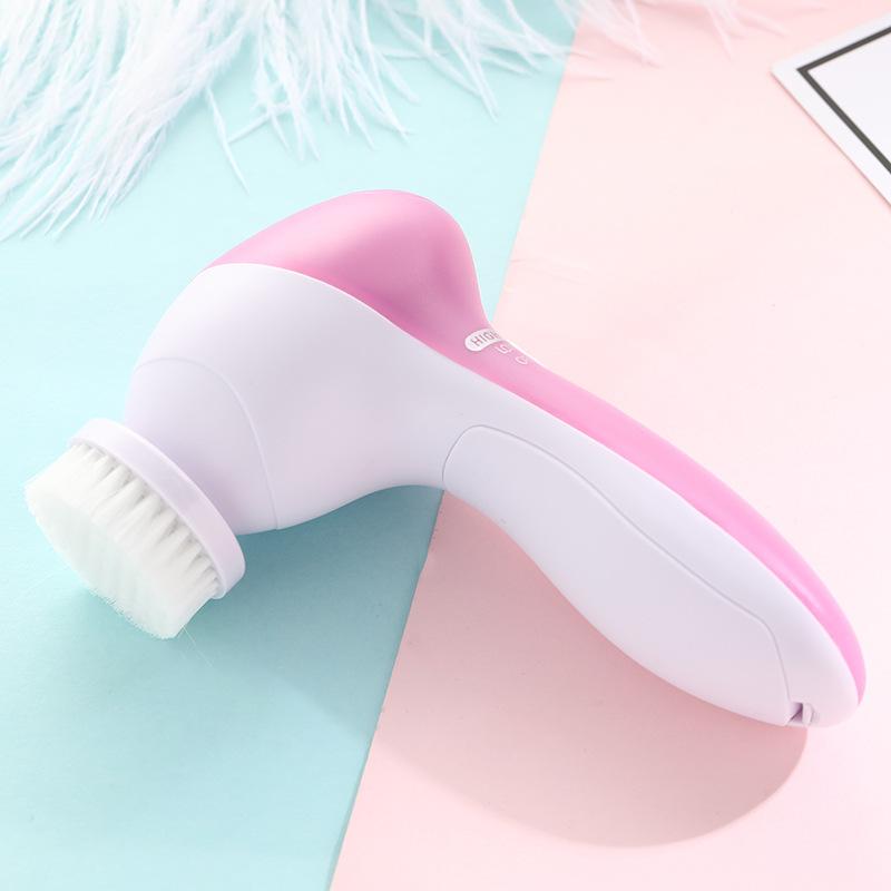5-in-1 Facial CleanserFace WasherFacial MassagerElectric Rotating Beauty InstrumentPore Cleaner Battery Version