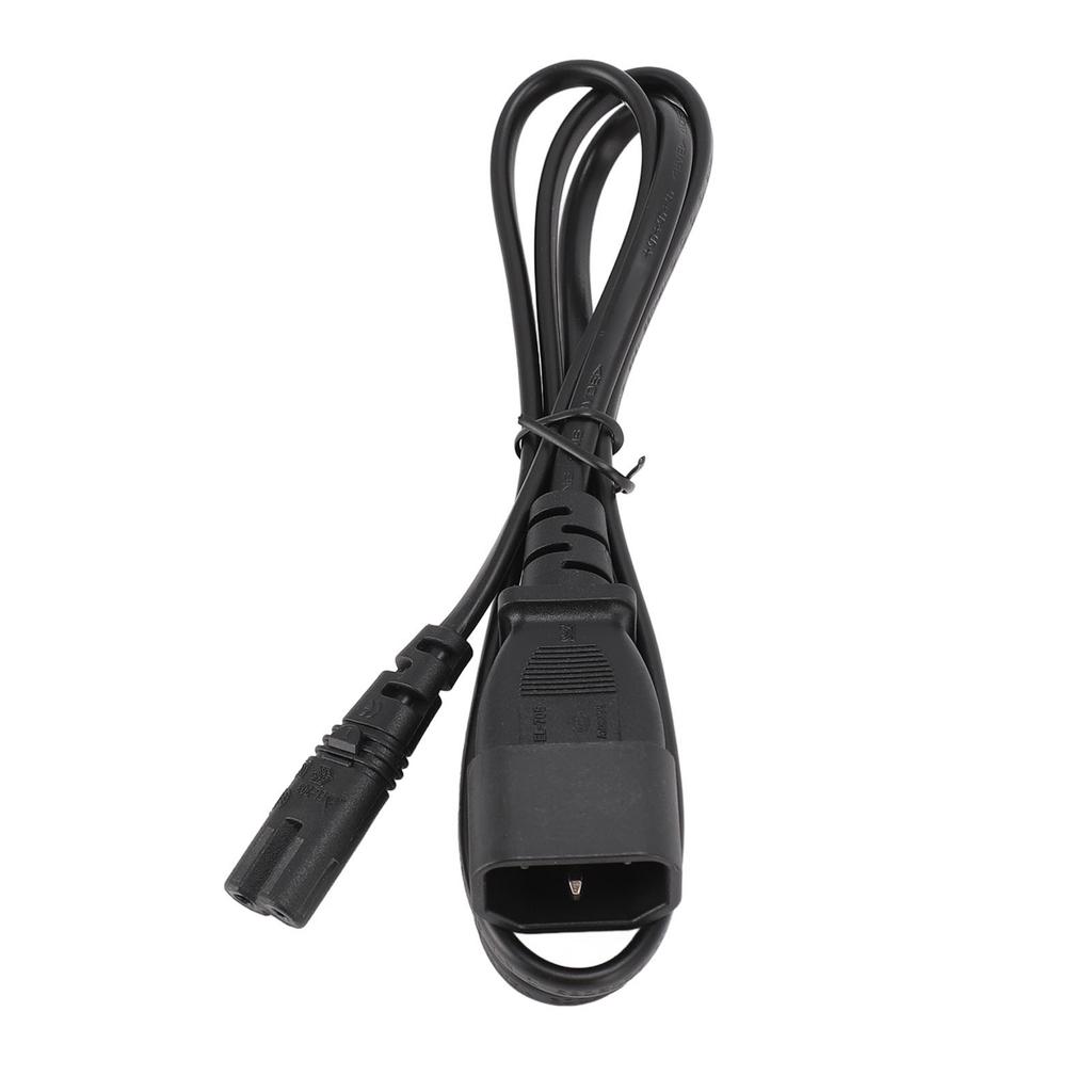 IEC320 C14 Male To IEC320 C7 Female Power Cord 1m 2.5A To 10A Extended Cable C14 To C7 Adapter Cable for Laptop Lamp