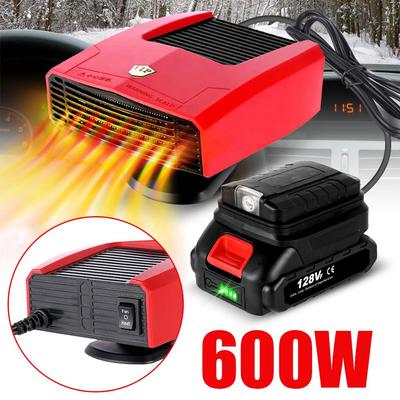 4 In 1 600W Car Heater Electric Cooling Heating Fan Electric Windshield Defogging Demister Defroster For Makita 18v Battery L5A3