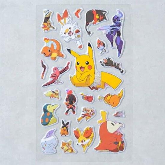Korea limited Pokémon glitter sticker 1 piece included seal schedule book decoration.