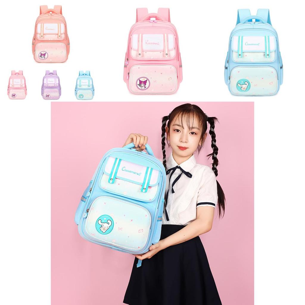Adorable Lightweight Nylon School Backpack With Cartoon Design For Girls And Boys