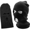 Full Face Cover Mask 3 Hole Knit Hat Winter Stretch Mask Beanie Hat Cap New Black Warm Face Masks