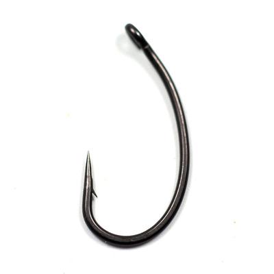 Hameçons de pêche à la carpe, avec aiguille enduite de telflon, courbe pointue, haute qualité, noir mat, Pop up, #2 #4 #6 #8, 20 pièces/paquet