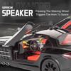 1:24 SLR GTR F1 Sports Car Model Toy Alloy Diecast Shock Absorption Supercar Sound Light Doors Opened Models Kids Christmas Toys