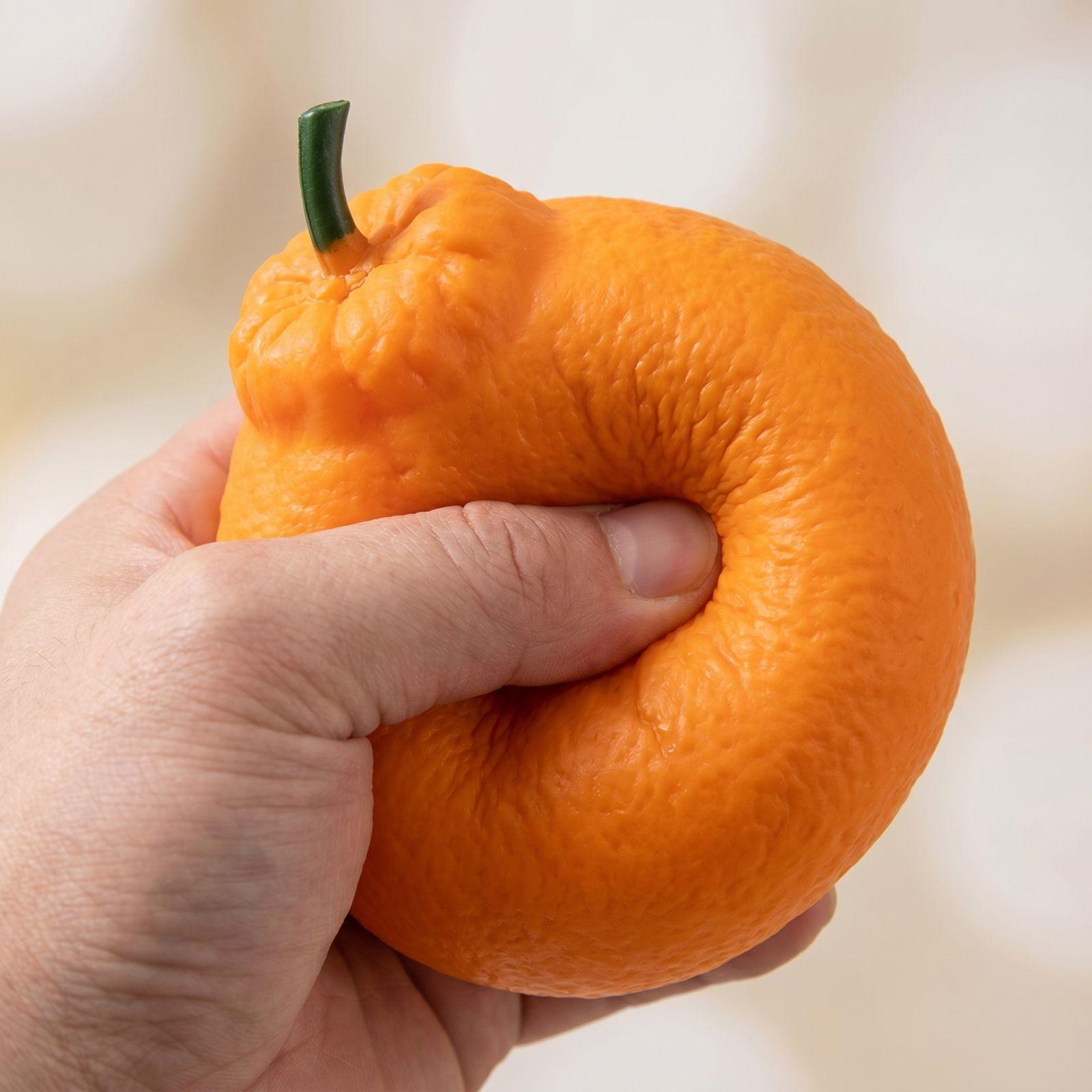 

Realistic Artificial Fruit Model Squeeze Toy Soft PU Material Stress Relief Squishy Toy for Sensory Play and Decoration Use One Size жовтий