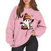 Women's Casual Fashion Long Sleeve Printed Round Neck Sweatshirt Top
