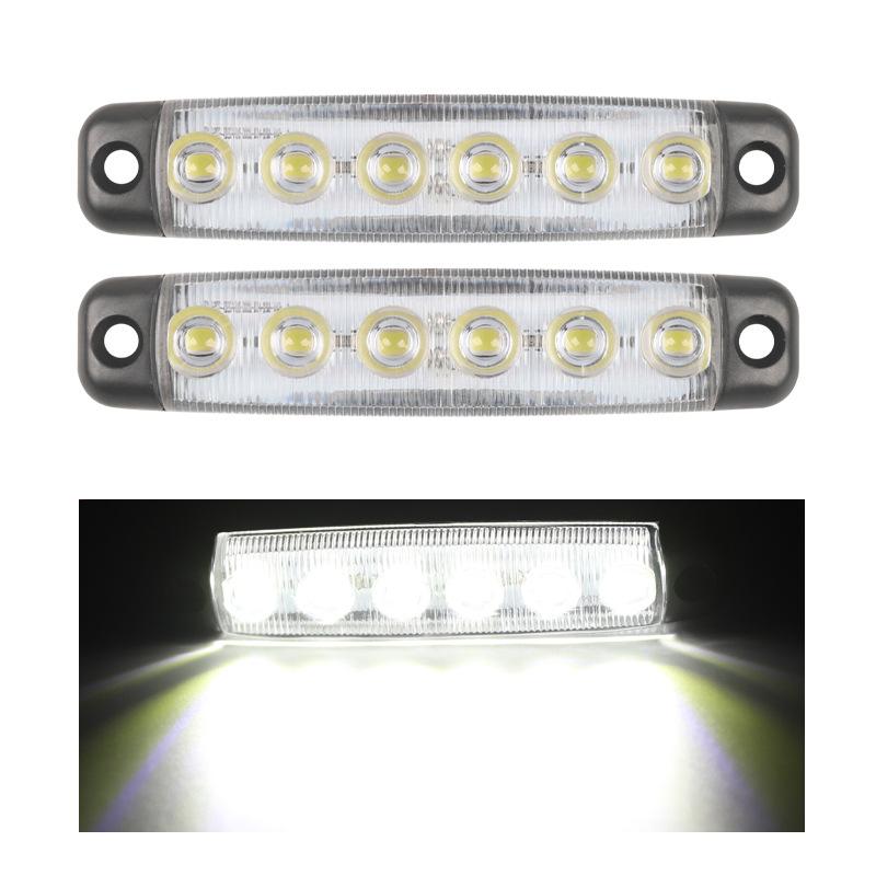 2Pcs Automotive LED Lights 12V/24V Universal Truck Van Side Marker Light Low-Speed LED Trailer Warning Light Rear Side Brake L
