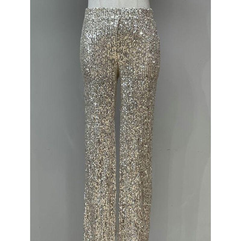 2025 Summer New Foreign Trade Original Garment Fashion Nova Premium Nude Feel Elegant Sequins Top Pants Collection