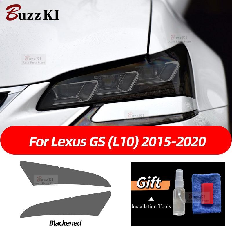 For Lexus ES 300h NX CT GS IS LC LS RX LX570 RC UX GX F Sport Smoked Black TPU Sticker Car Headlight Protective Film