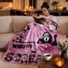 Halloween Flannel Blanket with Creative Print, 180230 cm, for Bed Couch Sofa