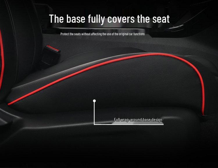 Ensemble de coussins de siège auto universels cinq places GAC GS4: Cuir Plein/Mesh Cuir, Quatre Saisons