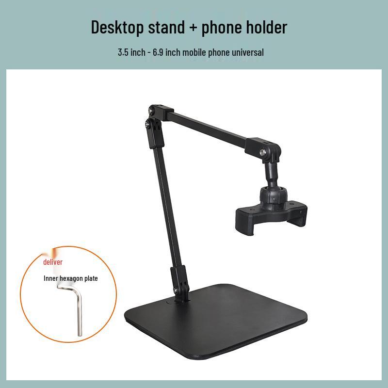 Desktop Multifunctional Cantilever Bracket for Phone, Tablet, and Microphone Overhead Shots and Live Broadcasts