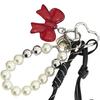 Bowknot Cartoon Cat Pendant Cute Key Ring Fashion Bag Hanging Accessory  Couple