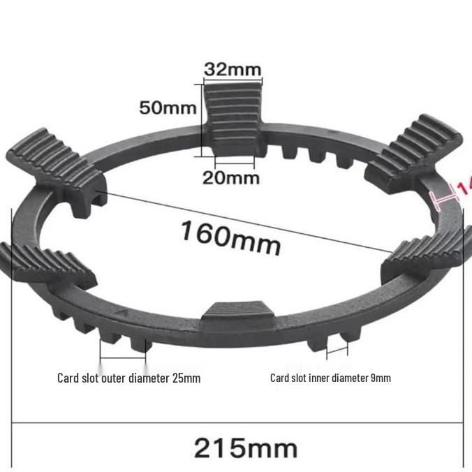 Universal Gas Stove Pot Rack with Anti-Slip Six-Claw Design for Small Pots and Boilers other