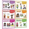 Lachilly Parts of Speech Learnig Posters, Grammar Learning, Vocabulary Building, Preschool, Home, Middle and High School Classroom Wall Decoration,
