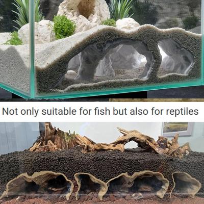 Natural Curve Aquarium Hideout Under Gravel Tunnel Cave Fish Tank Viewing Tunnel Hideout