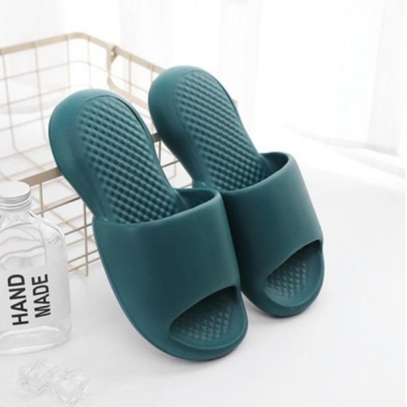 Bathroom cool slippers women's indoor home silent home soft bottom bath couple men summer integrated molding