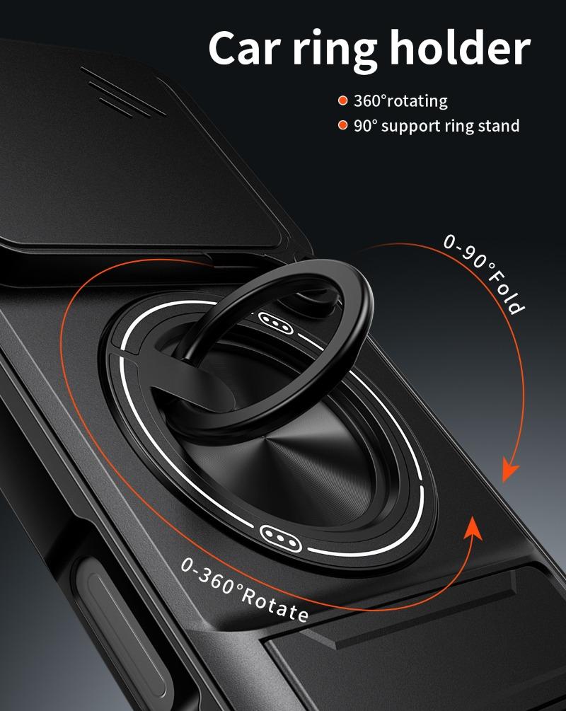 Built-in Magnetic Car Holder Case for Oppo Find X9 Pro Find X 9 X9pro Slide Lens Cemera Protection Cover Shockproof Hard Case