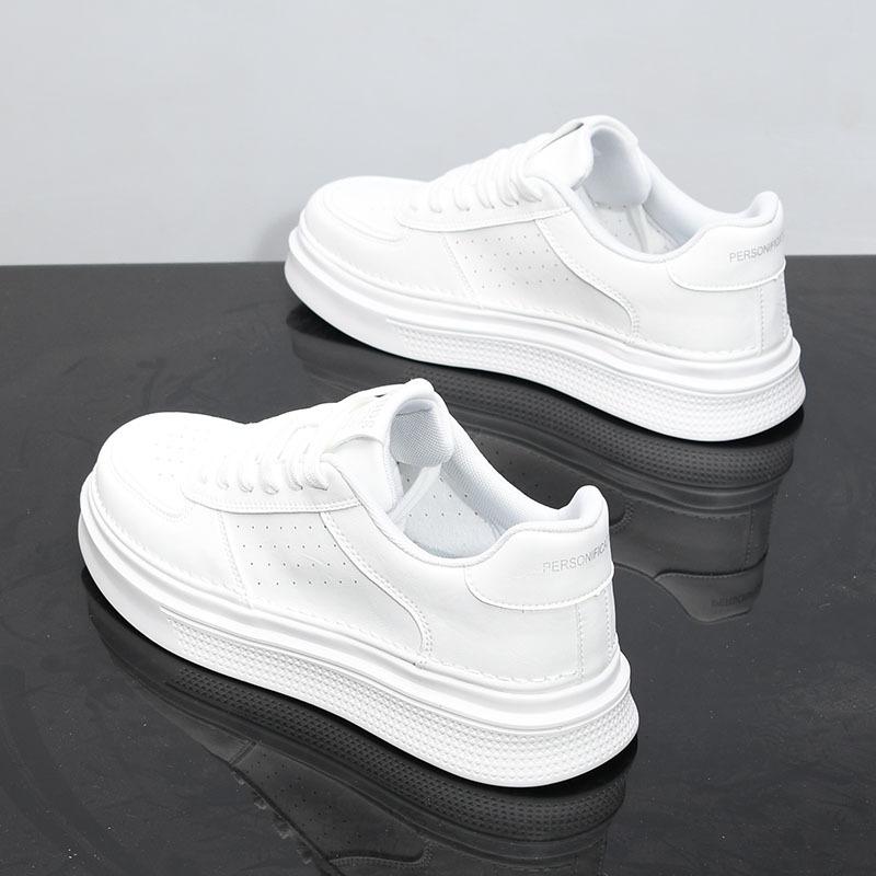 Весенние повседневные туфли новые летние дышащие низкие кеды на платформе кожаные x211 39