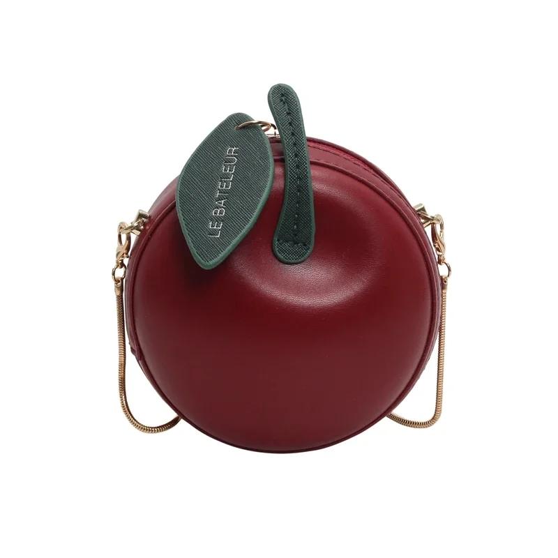 Versatile glasses Ketting Appelvormige Dames Crossbody Tas PU Rits Modieuze Dames Tassen Hete Verkoop Naaigaren Crossbody Tassen