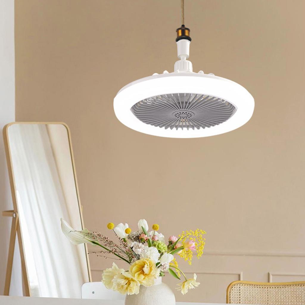 Modern Aromatherapy Fan Light E27 Hanging Light with Fan for Bedroom Living Room with Remote