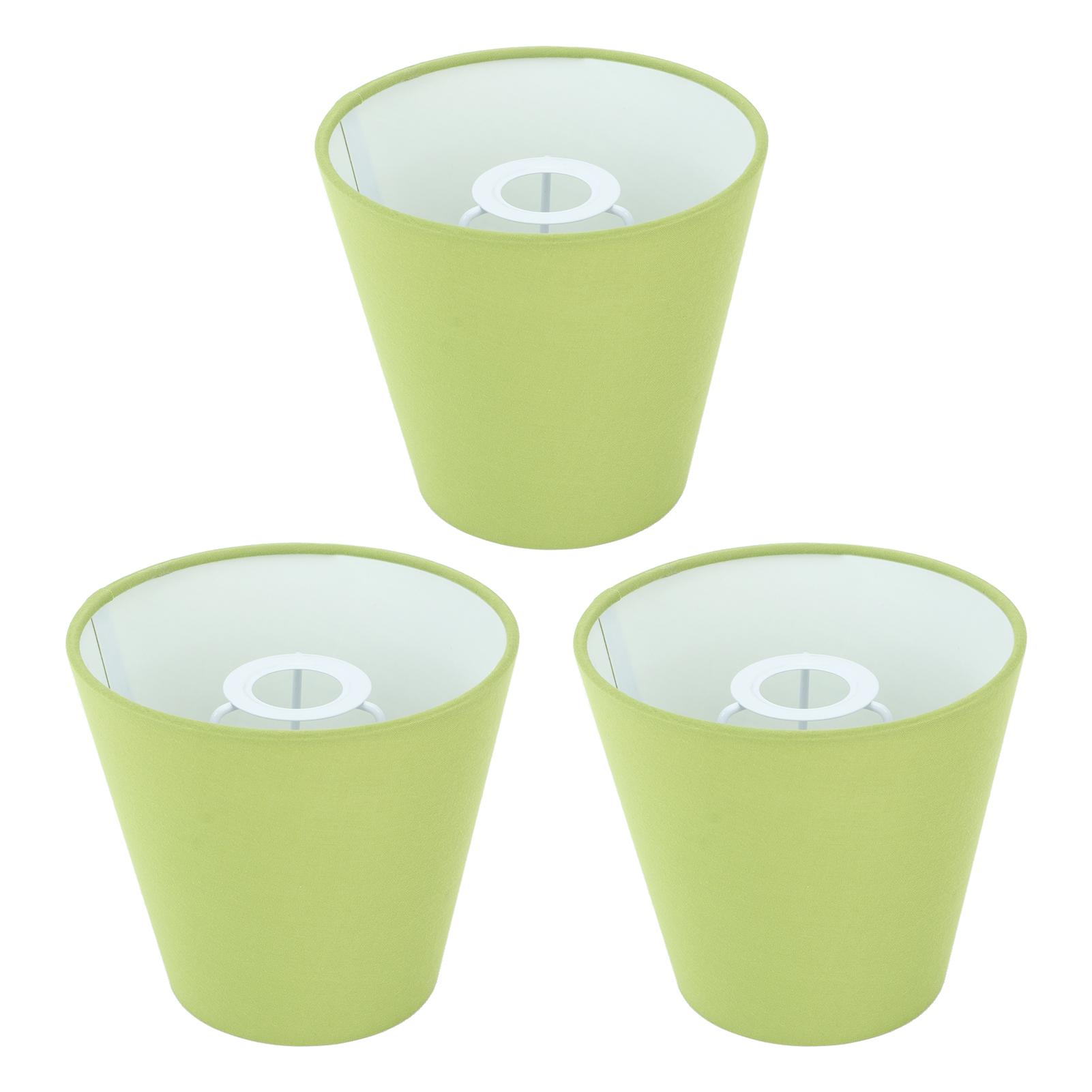 

3 шт. Тканевый абажур Инновационный тип вмешательства E14 Современный тканевый абажур Пылезащитный чехол для спальни, прикроватной тумбочки Bean green