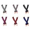 Winter Warm Long Sleeves Gloves For Man Women Fingerless Stripe Knitted Elbow Mittens Elastic Outdoor Fashion Warm Wrist Glove