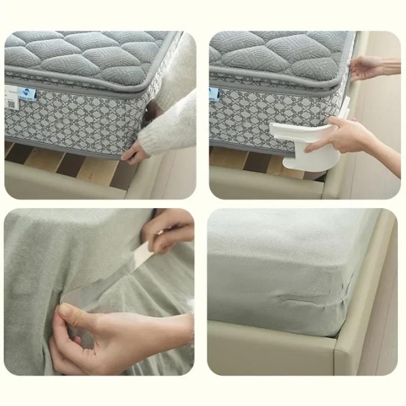 1/8PCS Heavy Bed Corner Sheet Grippers Straps Invisible Bed Sheet Quilt Cover Non-Slip Fastener Holders Mattress Straps for Crib