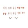 New Pink Gradient Cute Style Versatile Whitening Nails Set - 24 Pieces
