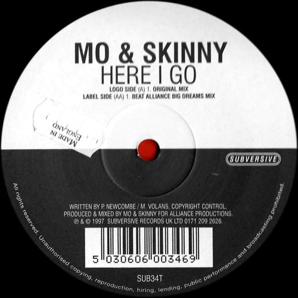 

12-дюймовая пластинка MO SKINNY Here I Go SUB34T Subversive 1997 UK Dance Electronica Б/у