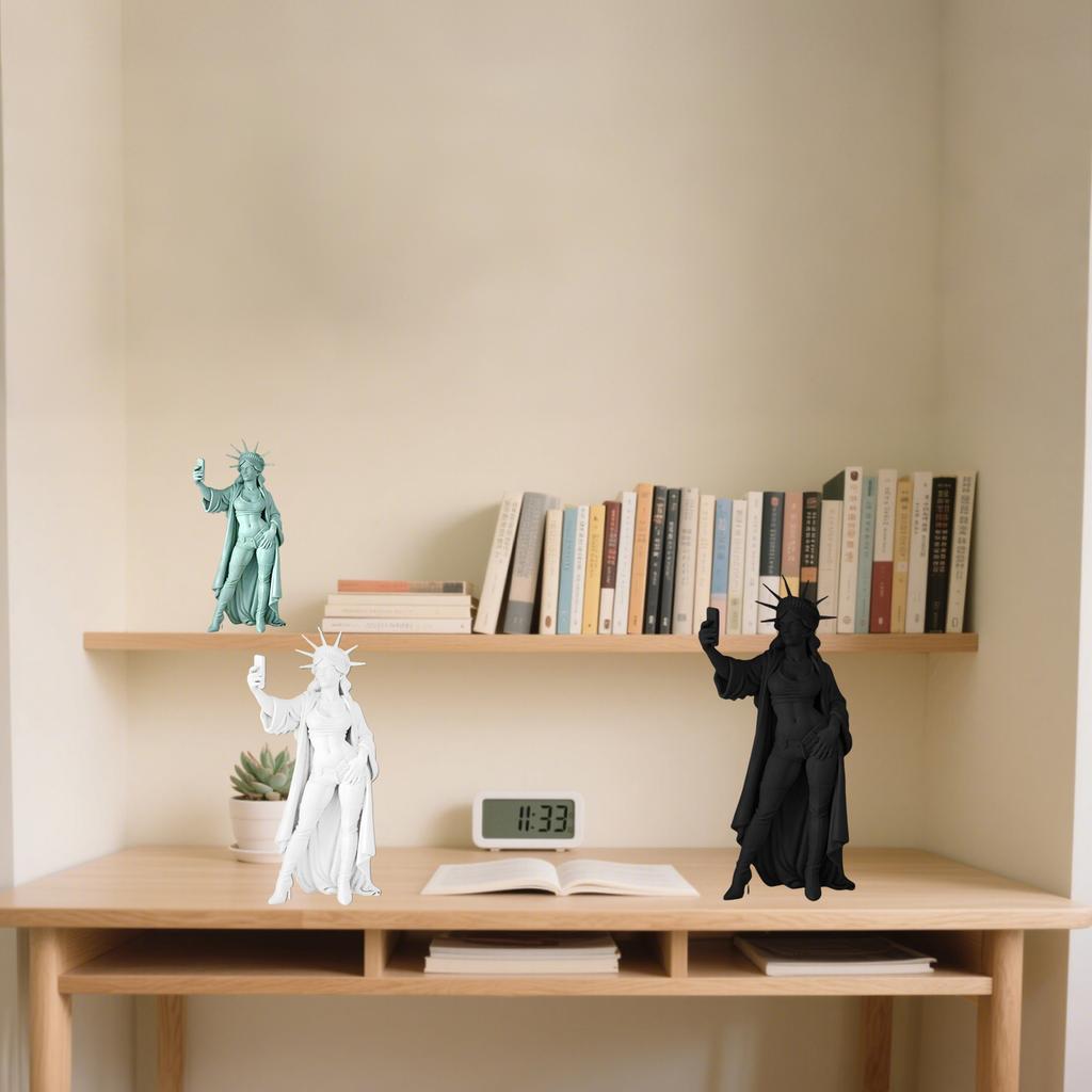 Statue Of Liberty Selfie Sculpture 250th Anniversary Patriotic Home Decors Collectible Ornament For History Enthusiasts