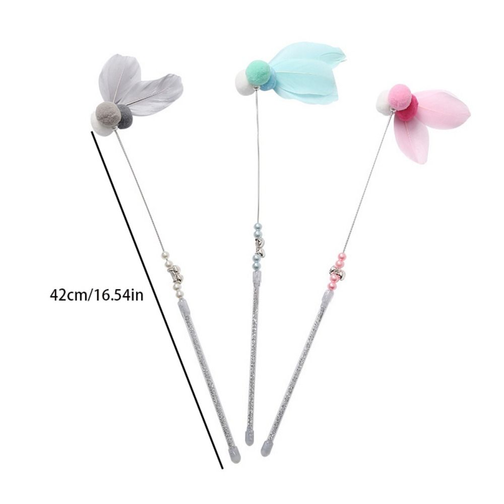 Bite Resistant for Cat Playing Kitten Teaser Stick Cat Fishing Rod Pet Toys Cat Stick Toys