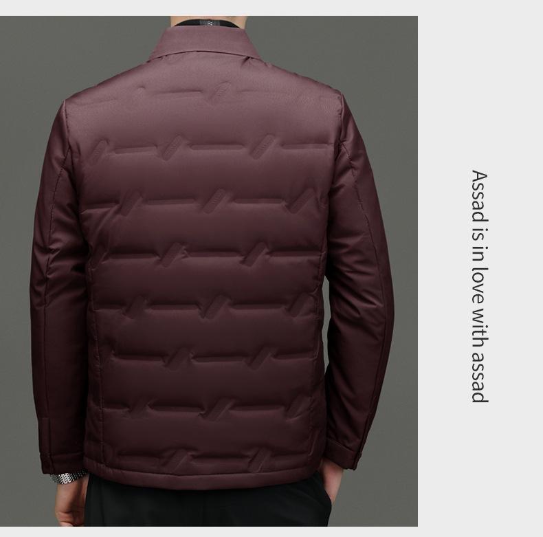 Men's Lightweight Shirt-Style Down Jacket - 2025 Autumn/Winter Business Casual Coat