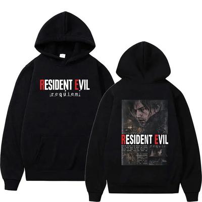 2026 Resident Evil 4 Print Hoodie Unisex Vintage Gothic Pullover Sweatshirt Unisex Lässige Mode Übergroße Hoodies Fleece Streetwear