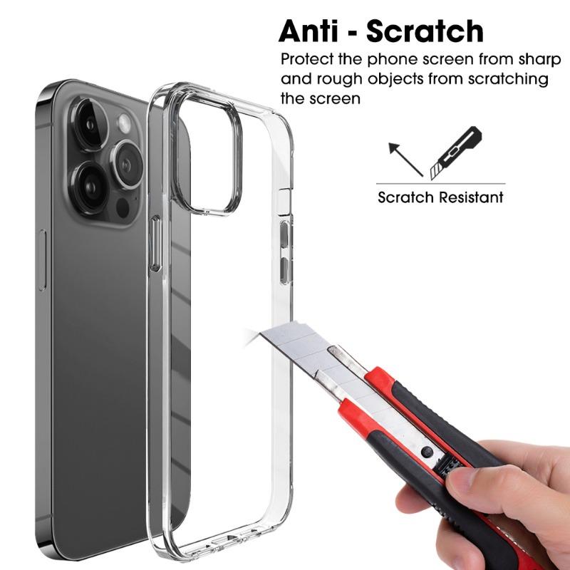 Clear Phone Case for IPhone 15 Series 15 Pro Max 15Plus 15Pro Slim Transparent Anti-yellowing Phone Shockproof Case for Iphone15