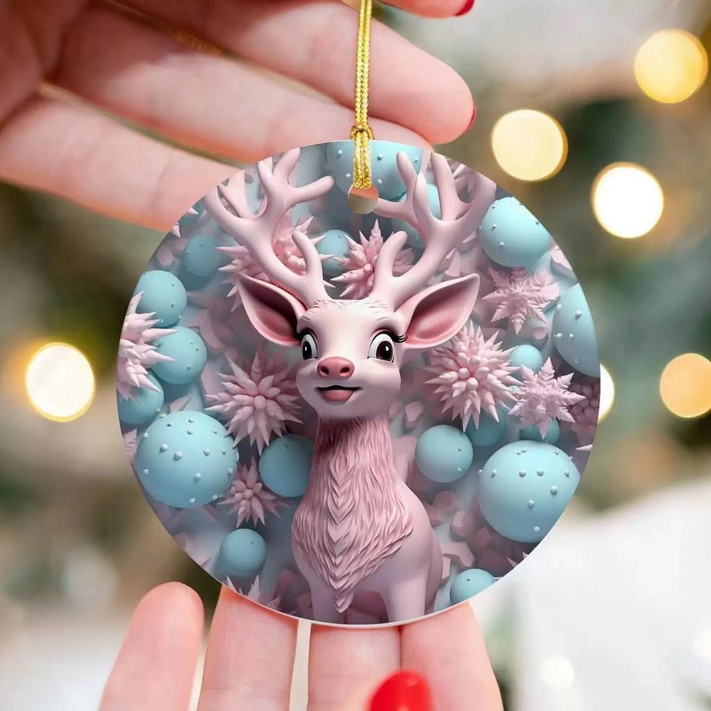 

Crafted Beautifully Christmas Car Decorations Featuring Reindeer Snowman Penguin And StyleA