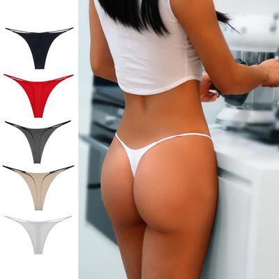 Sexy Plus Size Low Rise Thin Strappy S-XL Cotton Underwear Thongs G Strings Panties