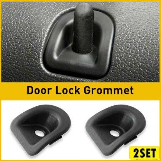 2/4X 7R3Z63220A51AC For Mustang Ford Shelby Black Panel Door Lock Grommets Cover